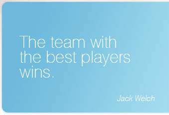 The team with the best players wins.